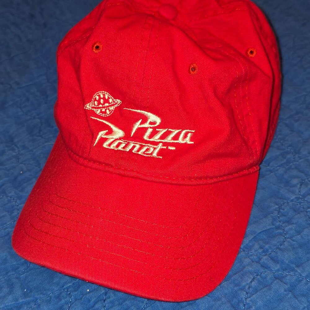 Disney Baseball Cap - Toy Story Pizza Planet Hat - Red And White